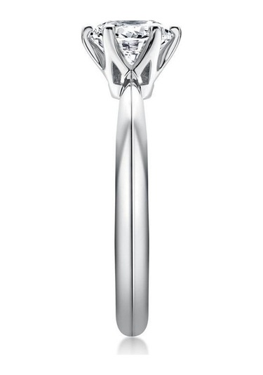 Yeşil Bague Ringen 1.0 Karat D Renk Mozanit Alyans Kadınlar Için En Kaliteli 18 K Beyaz Altın Renk 925 Ayar Gümüş Takı