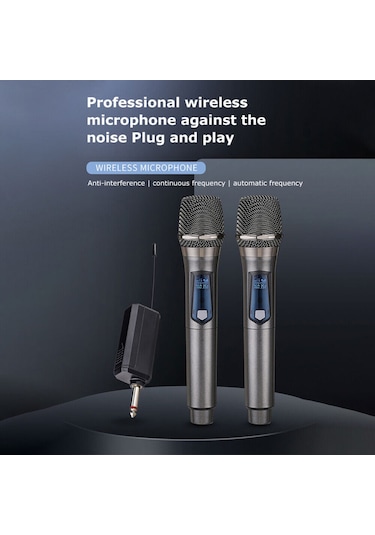 Springsun Mikrofon Şarj Edilebilir Modeller Kablosuz Mikrofon Ev K Şarkı Açık Hava Ses