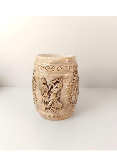 Bardak Kupa Seramik Bira Meşrubat Su Kahve Bardağı 450 Ml