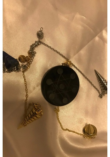 Pandül Sarkaç Doğal Taş Pandül Ve Arındırma Temizleme Doğal Opsidyen Taşı Pirinç Pandül Taşı Kinesiy