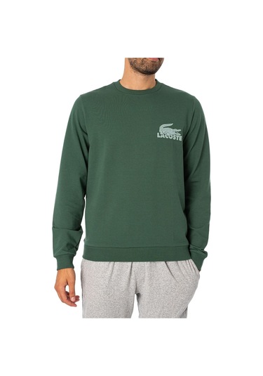 Lacoste Erkek Sweatshırt Sh7477-00-rıv Yeşil