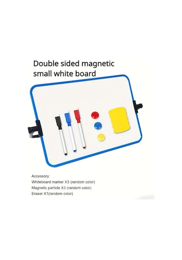 Willowhaven Ayarlanabilir Mavi Beyaz Tahta Seti Manyetik Kalem Silgi Mavi