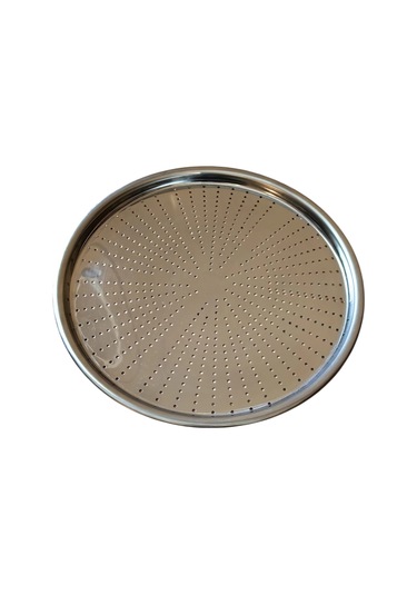 Paslanmaz Çelik Delikli Pizza Fırın Tepsisi Lahmacun Fırın Tepsisi 28 Cm Çok Renkli