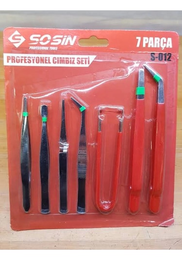 Sosın Profesyonel Cımbız Seti 7 Parça
