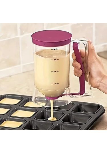 Willowhaven Kırmızı Pratik Hamur Ayırıcı Ve Ölçekli Fındık İle Pasta Yapım Aleti