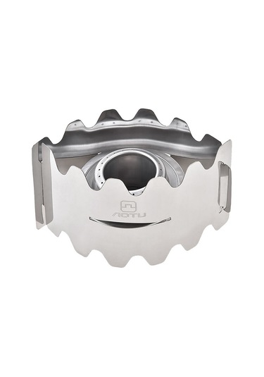 Mufunye Taşınabilir Dış Mekan Alkol Ocağı, Paslanmaz Çelik, Rüzgar Engelleyici, Verimli Yanma, Kamp/faaliyetler İçin At6391 Gümüş