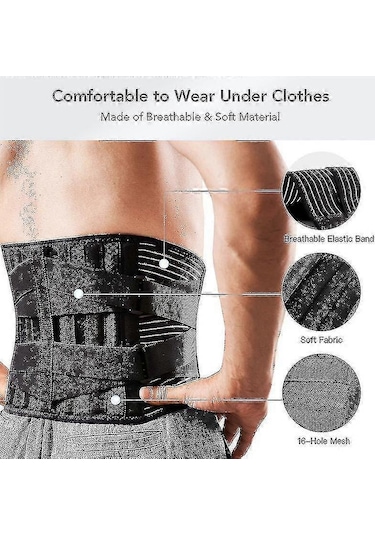 Tıbbi Sırt Bel Destek Kemeri Bel Ortopedik Korsesi - Ağrıyı Giderme Ve Duruş İyileştirmede Etkili