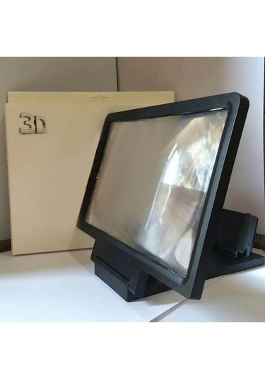 Trendooze Homyl Ekran Büyüteç, 7,20x5,63 İnç, Siyah, Kino Uygun 7,20 İnç X 5,63 İnç