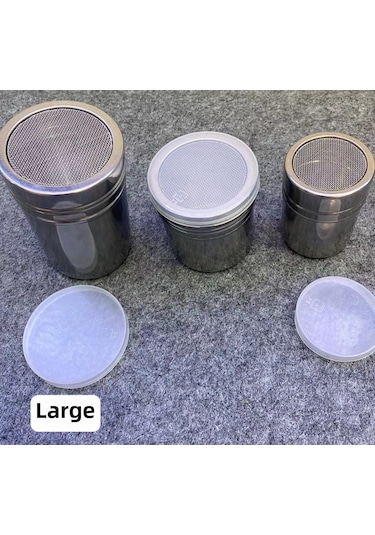 Teltree Stainless Steel Baharat Shakeri Kuru Baharat, Kahve Ve Baharatlar İçin Gelişmiş Dağıtım, 6.5x11.5 Büyük Boy, Toz Koruyucu Kapağı İle Diğer