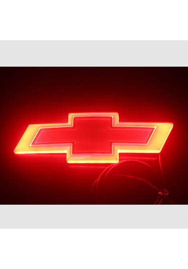 Geeroyoo Chevrolet Işıklı Standart Cruze Araba Logosu Işığı Arka Standart Soğuk Işık Işıklı Araba Logosu Işığı 4d Araba Logosu Işığı Kırmızı 17 5.5cm
