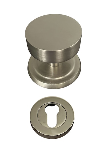 Round Saten Kapı Tokmağı Kapı Babası Alt Rozeti Set