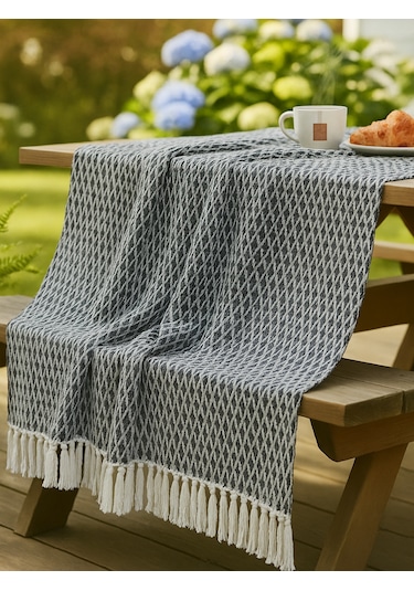 Beylini Çok Amaçlı Örtü Koltuk Çekyat Kilim Yatak Piknik Örtüsü Zemin Kaplama Yıkanabilir Saçaklı 170x200 Cm Siyah