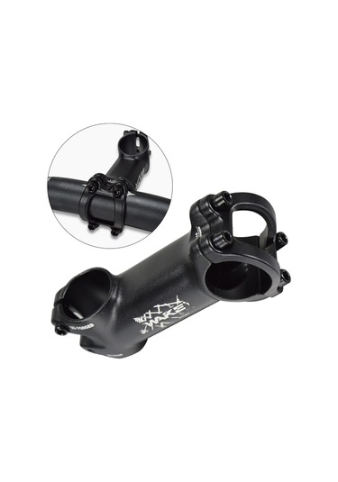 Suntek 31.8 Bisiklet Gövdesi Hafif Kısa Gidon 25-Derece-90Mm Siyah