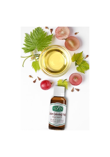 Alvin Üzüm Çekirdeği Yağı Soğuk Sıkım 20 ML