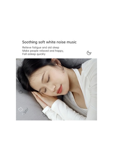 Hombey Beyaz M5 Portatif Beyaz Gürültü Uyku Cihazı - Bebekler İçin 18 Ses Kaynağı, 3 Zamanlama Seçeneği Ve Renkli Gece Lambası Yerleşik Pil Beyaz