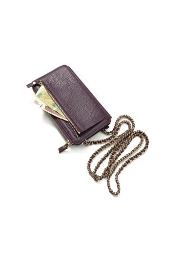 Purple Mürdüm Cüzdan & Kartlık Kadın Diğer 2807 Roncato Flother Skın Wallet Telephone Card Holder Purple Mürdüm