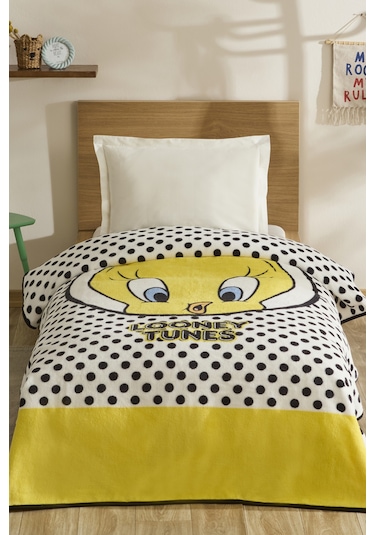 Karaca Home Tweety Tek Kişilik Battaniye Sarı Sarı