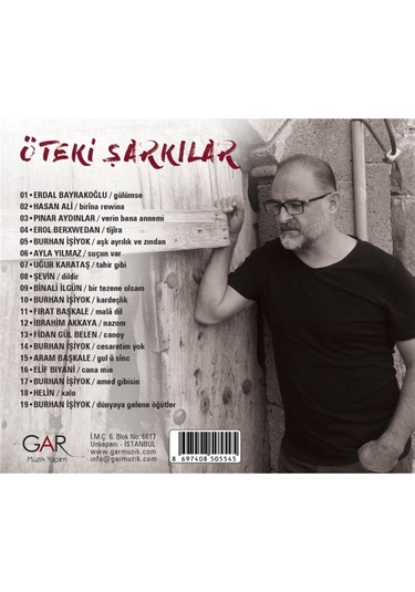 Öteki Şarkılar Çeşitli Sanatçılar CD