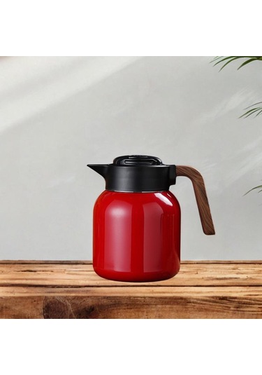 Suntek Yalıtımlı Paslanmaz Çelik Kahve Sürahisi Kırmızı