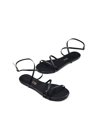 Tkees Tk-8006z Si Yah Kadın Sandalet Siyah