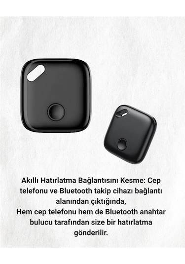 Bluetooth Destekli Akıllı Takip Cihazı Mobil Uygulama Kontrollü Kaybolan Eşyalar İçin Konum Bulma Teknolojisi