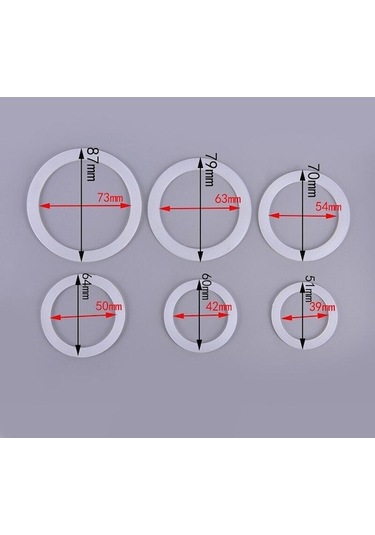 Novahub 1 Adet/grup Silikon Conta Halkası Esnek Yıkayıcı Conta Halkası Mutfak Kahve Parçaları Yapımcıları Aksesuarları 9 Cup Diğer