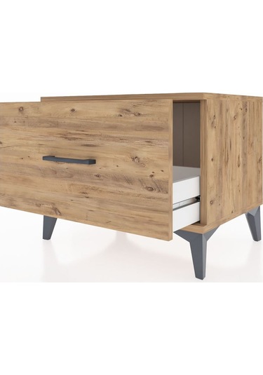 Hyperion Komodin Tek Çekmeceli 60x44x48 Çam-çam Çam