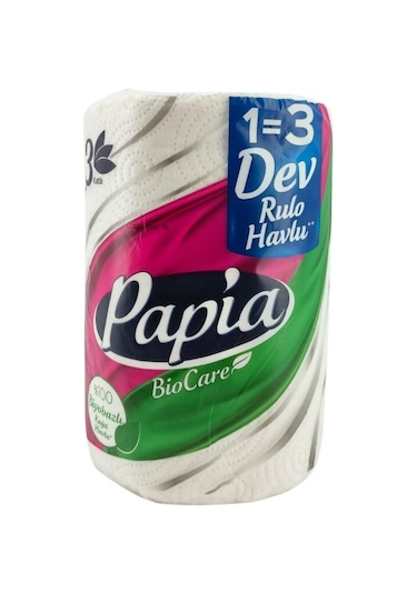 Papıa Dev Havlu Bıocare 1 3 Rulo