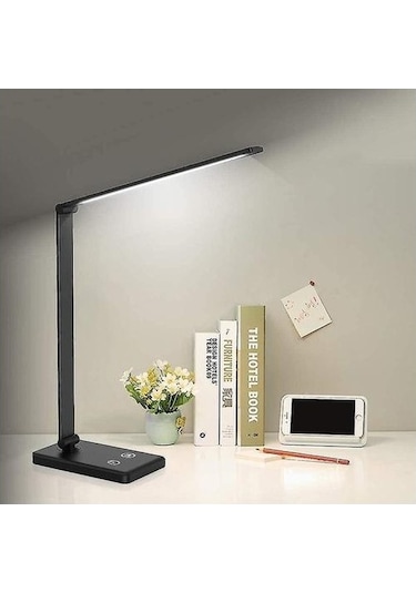 Agoodshop Lambalar Masa Lambası Led Masa Lambası Göz Bakımı Masa Lambası Usb Şarj Portu Dokunmatik Kontro