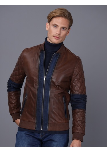 Basics&more Erkek Deri Ceket E1023 001