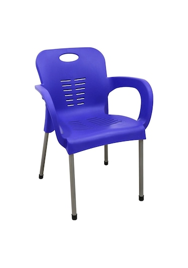 Mandella Nil Koltuk 4 Adet Demir Ayaklı Mavi