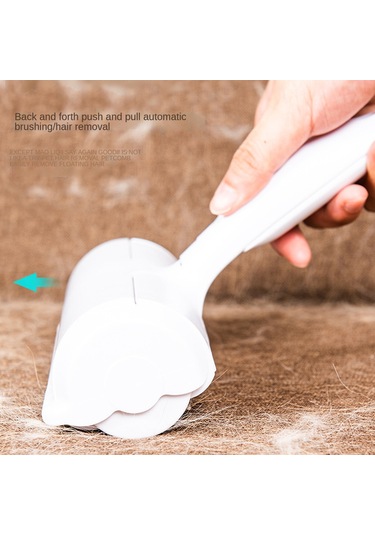 Coverzone Kedi Köpek Tüy Toplayıcı Hazneli 2 Yönlü Kıyafet Halı Yatak Kıl Toz Tüy Toplayıcı Gırgır Kırmızı