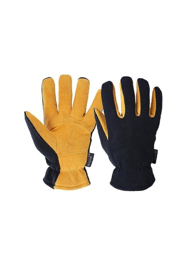 Sıcak Kış Eldivenleri Geyik Derisi Su Geçirmez Rüzgar Geçirmez İş Eldivenleri Sürüş, Bisiklet, Yürüyüş, Kayak İçin 8007 Gri