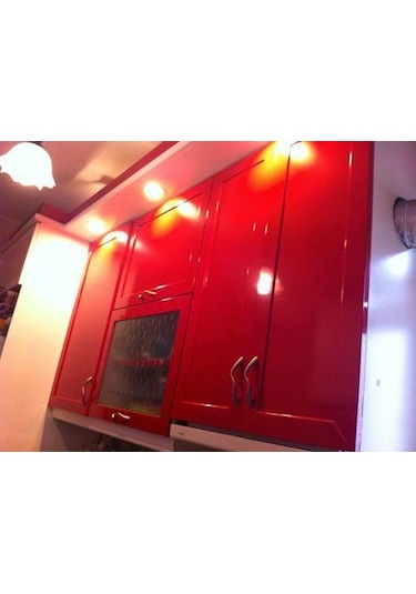 Parlak Kırmızı Yapışkanlı Kaplama Folyosu 61 Cm X 1 Mt