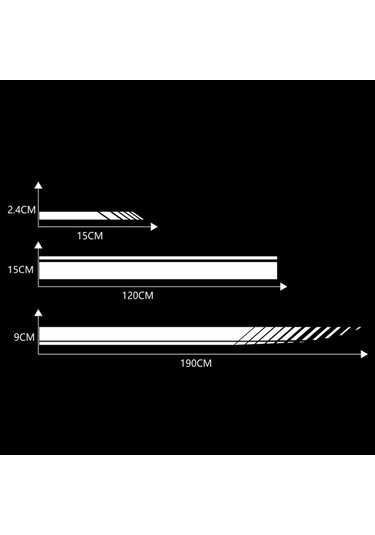 Novahub Adet Evrensel Beyaz Araba Şerit Tavan Kaput Çıkartma Tüm Arabalar İçin Pvc
