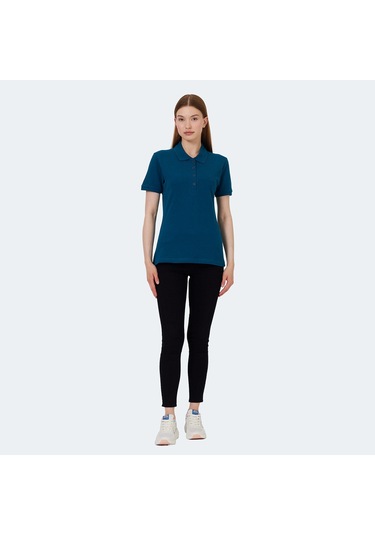 Slazenger VERA I Kadın Polo Yaka Petrol Tişört