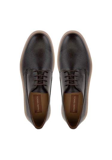 Tamer Tanca Erkek Hakiki Deri Kahverengi Casual Ayakkabı 537 3680 Erk Ayk Y25 Kahve Kahve