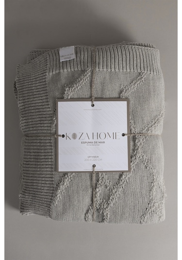 Espuma De Mar Vizon Çift Kişilik Battaniye 200 X 220 37135 Vizon