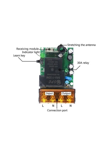 Pazly 220v 30a Kablosuz Uzaktan Kumanda Kaldırıcı, Yüksek Güç, Düşük Tüketim, Evrensel Endüstriyel Kontrol Anahtarı