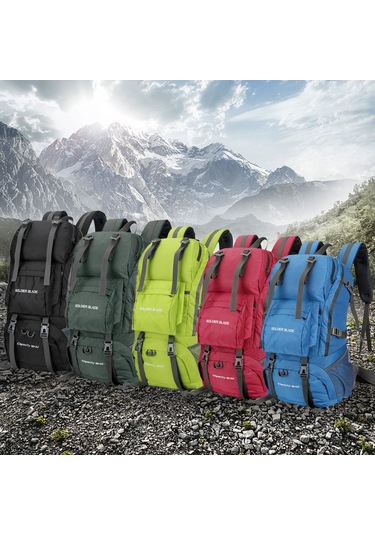 Dianziye 45l Nylon Dayanıklı Sırt Çantası - Su Geçirmez, Ayarlanabilir Askılı, Bol Cepli Outdoor Çanta Yeşil