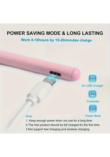 Yenı Evrensel Stylus Kalem İos Uyumlu Android Tabletler İçin İpad Uyumlu Air Kalem Gradient Pink