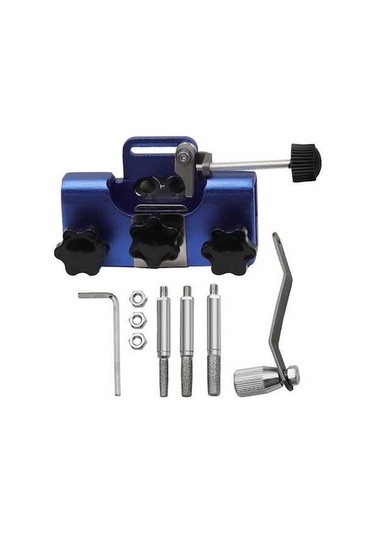 Novahub Küçük Ve Taşınabilir Zincirli Testere Bileyici Aparatı, 3 Taşlama Çubuğu İle, Hızlı Bileme Alet Seti