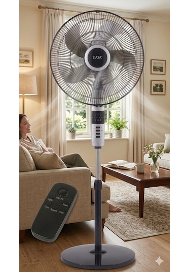 Cata Ct 3022 Everest 70w Kumandalı Ayaklı Vantilatör Bakır Motorlu 18"