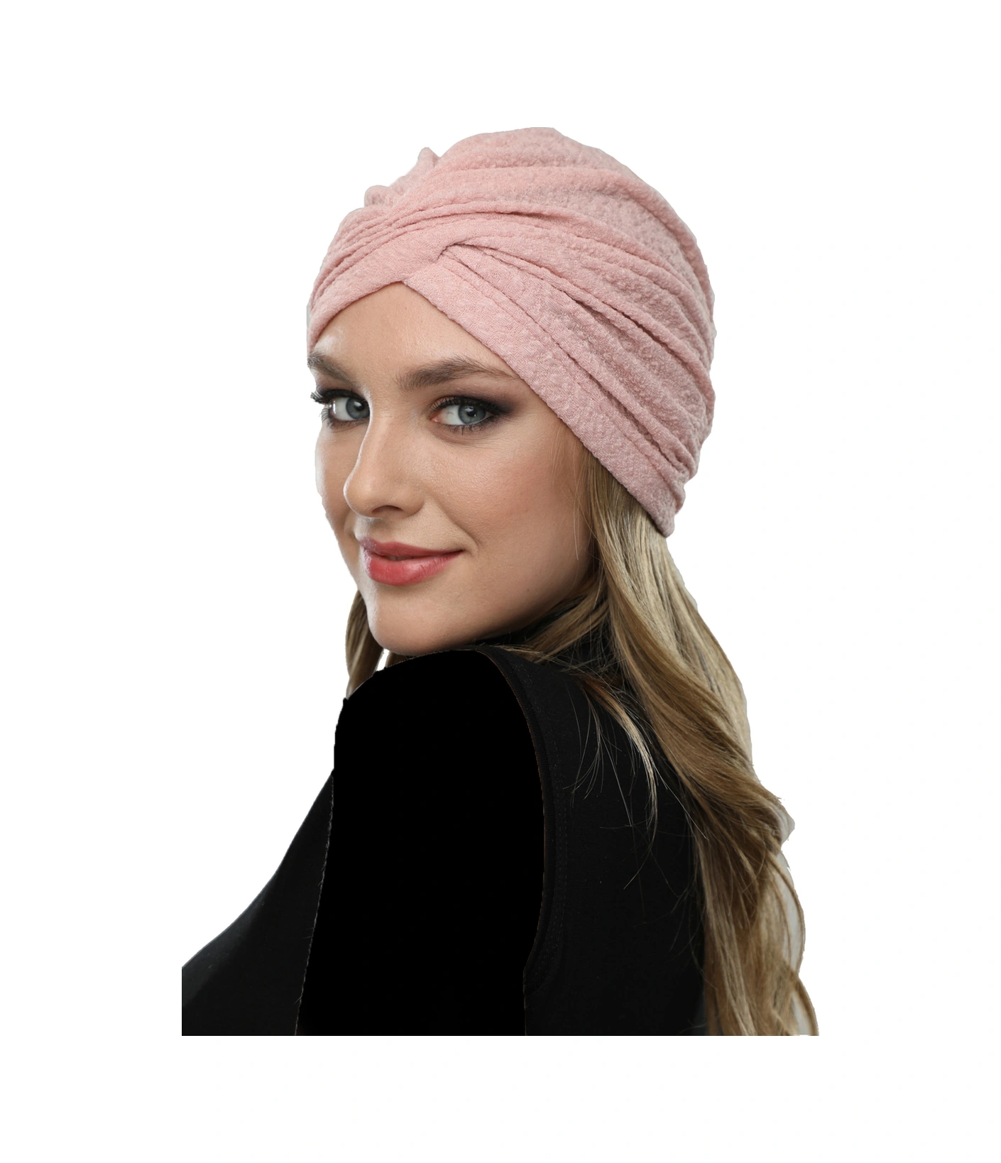 Brokar W Pudra Hazır Türban Tesettür Bone Pudra