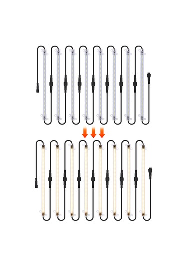 Led Bitki Büyüyen Işık Şeritleri 12" Tam Spektrumlu Güneş Işığı