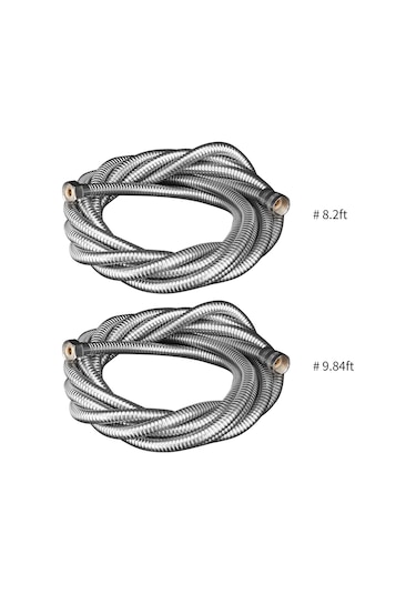 Vkemall 3m Paslanmaz Çelik Duş Hortumu, Bakır Çekirdekli, Patlama Koruyucu, Isı Dayanıklı, Kıvrılmaya Dirençli, G1/2 Bağlantı Diğer