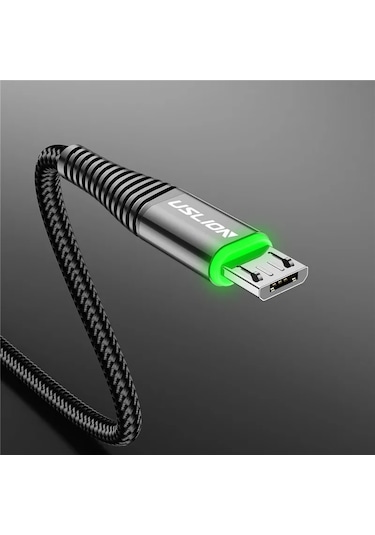 Uslıon 3a Mikro Usb Şarj Kablosu 0.5/1/2 M - Samsung Uyumlu Huawei Xiaomi Tablet Telefonlar İçin Hızlı Şarj Ve Data Syncbej0.75 M