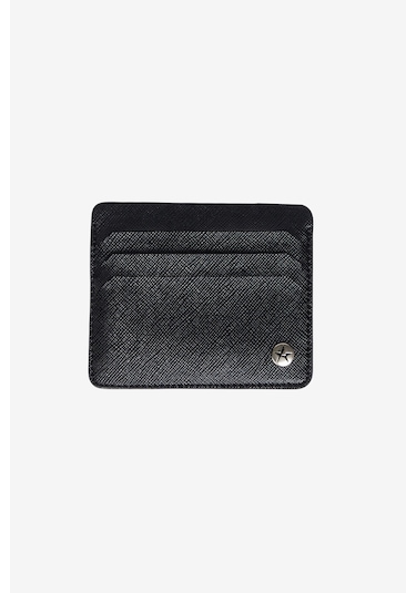 AC&Co / Altınyıldız Classics Erkek Siyah Kemer - Kartlık Aksesuar Set Sıyah Siyah