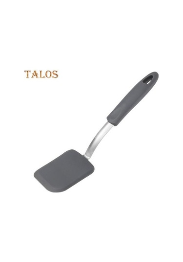 Gri Silikon Çerez Spatula Turner Mini Brownie Spatula Isıya Dayanıklı Çizilmez Küçük Silikon Spatula Yapışmaz Tencere Flipper Pişirme Gereçleri