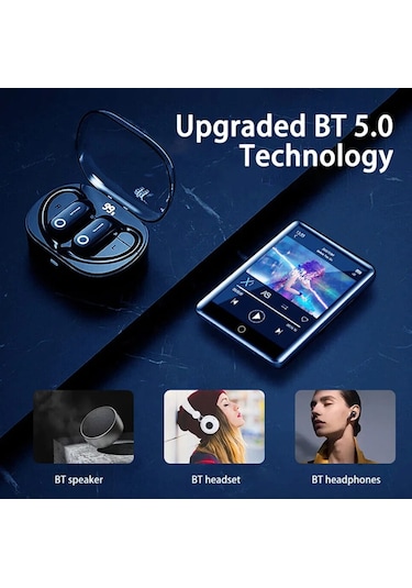 Dokunmatik Ekranlı Bluetooth Lu Mp3 Mp4 Player Dahili Hoparlör